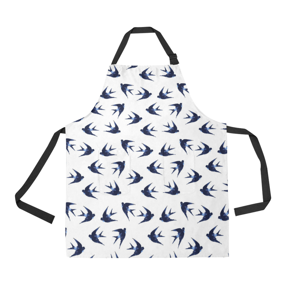 Swallow Pattern Print Design 03 All Over Print Adjustable Apron