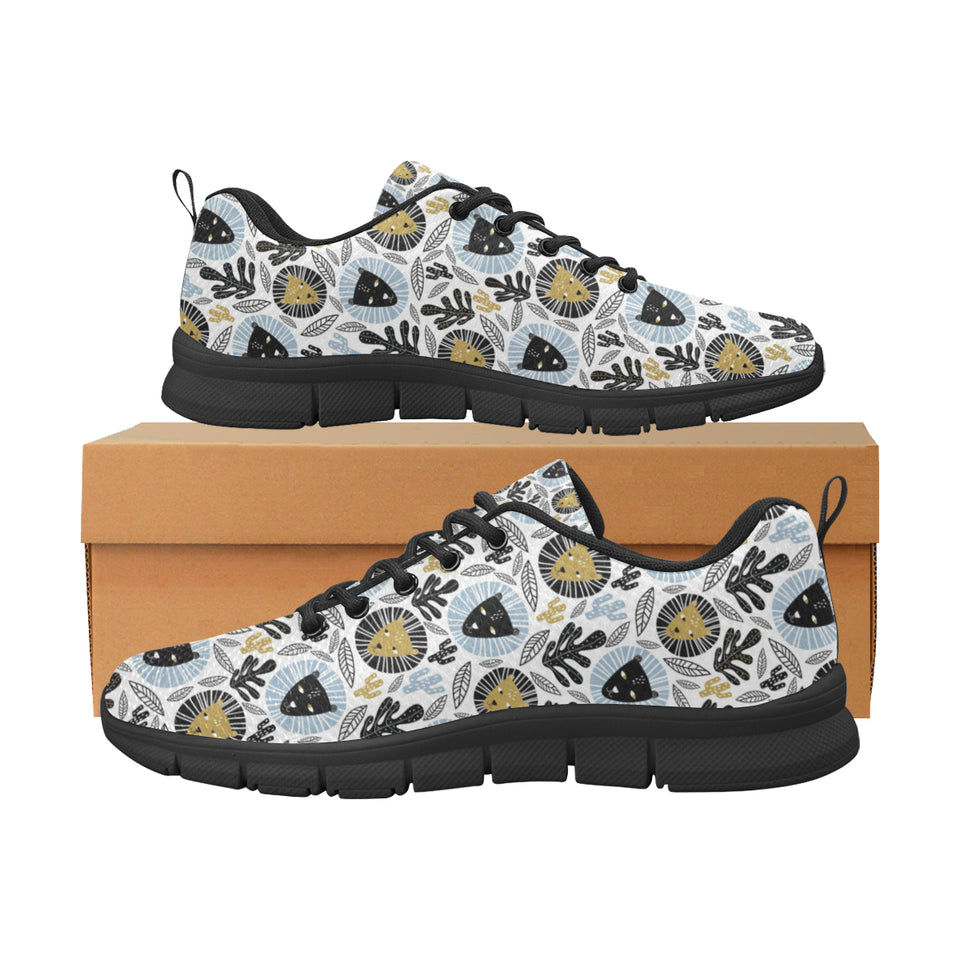 Lion Pattern Print Design 05 Men's Breathable Sneakers ( Model 055)