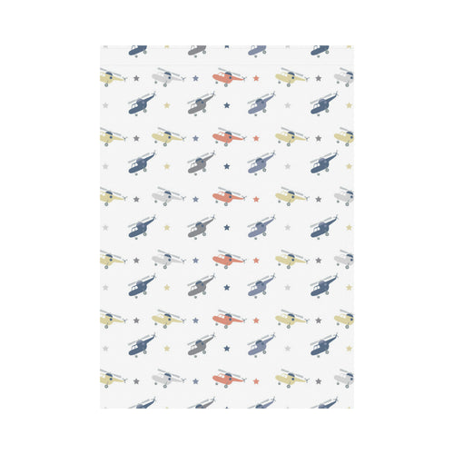 Cute helicopter star pattern House Flag Garden Flag