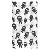 Ninja pattern plaid background Bath Towel