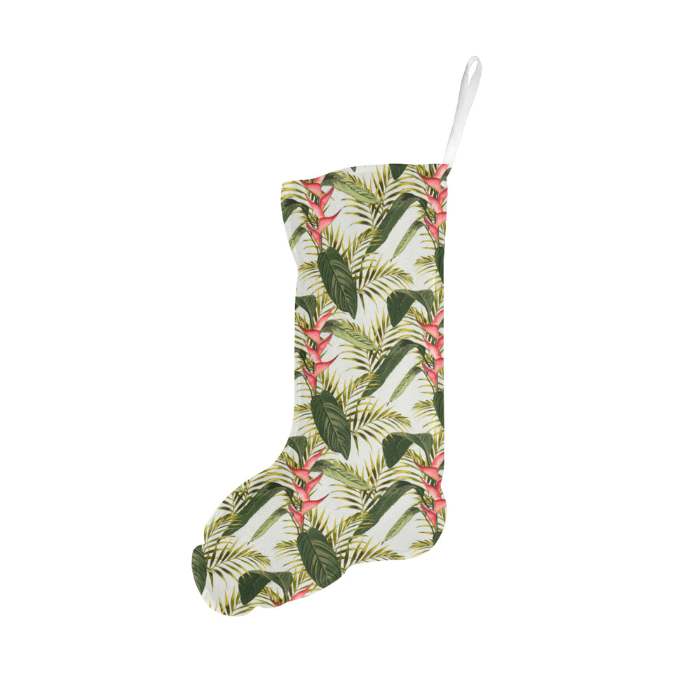 heliconia pattern Christmas Stocking