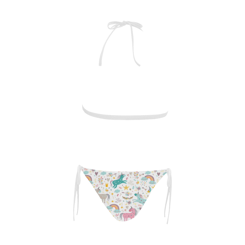 Colorful unicorn pattern Sexy Bikinis Two-Piece Swimsuits