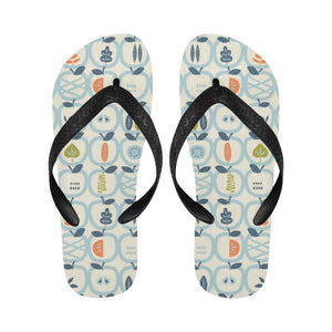 apples leaves pattern Unisex Flip Flops