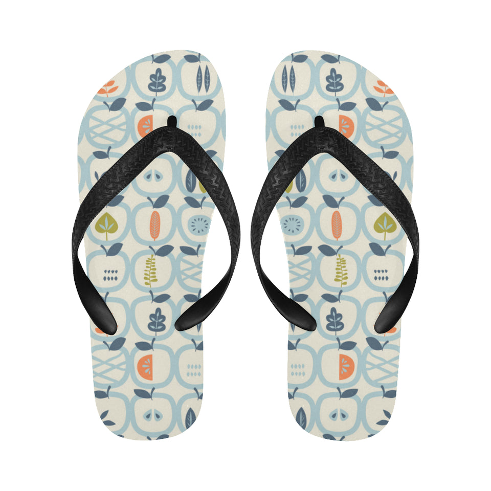 apples leaves pattern Unisex Flip Flops