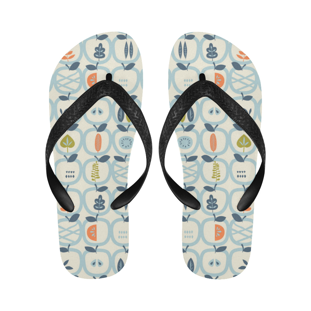 apples leaves pattern Unisex Flip Flops