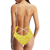lemon pattern Women's One-Piece Swimsuit