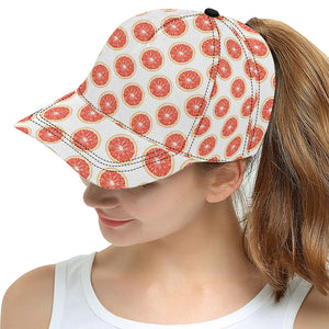 Grapefruit pattern All Over Print Snapback Cap