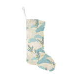 Bonsai bamboo stork japanese pattern cream theme Christmas Stocking