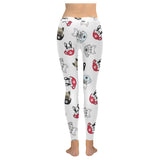 French bulldog cup paw pattern Women's Legging Fulfilled In US