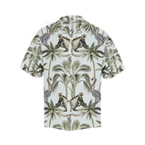 Monkey sloth lemur palm trees pattern Men's All Over Print Hawaiian Shirt