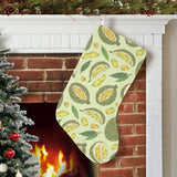 Durian leaves pattern background Christmas Stocking