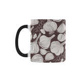 Garlic bulb dark background Morphing Mug Heat Changing Mug