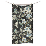Japanese crane ornament elements Bath Towel