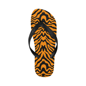 Bengal tigers skin print pattern Unisex Flip Flops