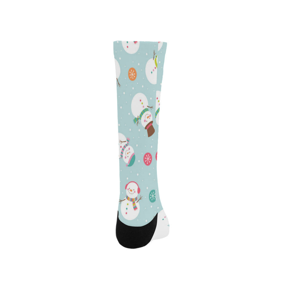 Cute snowman snowflake pattern Crew Socks