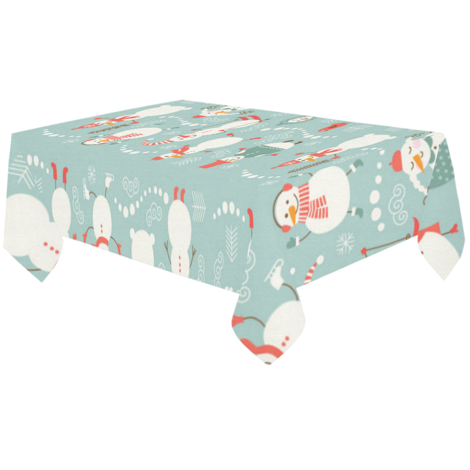 Cute snowman pattern Tablecloth