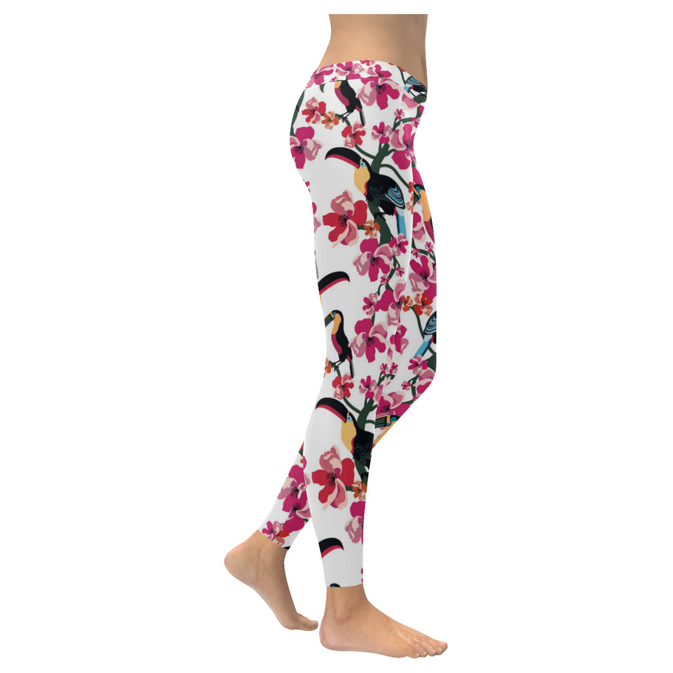Toucan flower design pattern Women's Legging Fulfilled In US