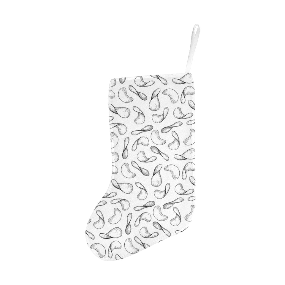 Potato Chips Pattern Print Design 04 Christmas Stocking