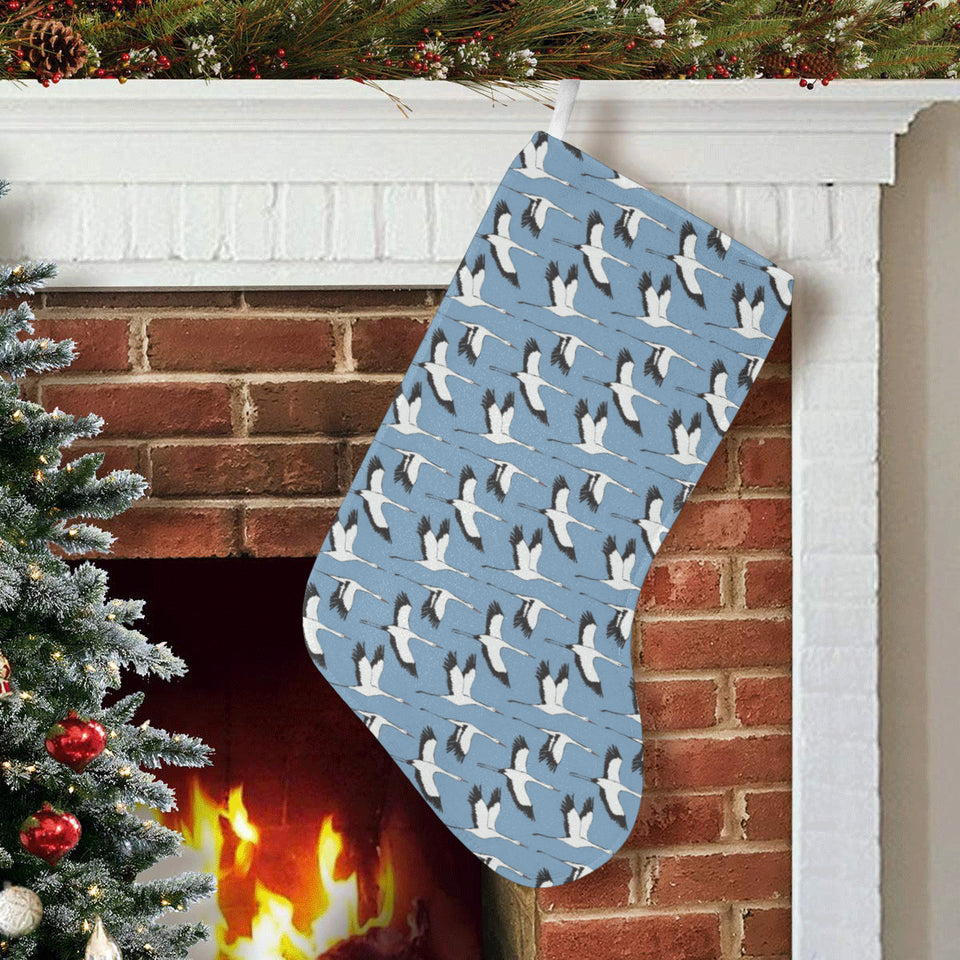 Seagull Pattern Print Design 04 Christmas Stocking