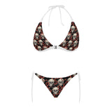 Red snake skull pattern Sexy Bikinis Two-Piece Swimsuits