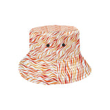 Fire flame watercolor pattern Unisex Bucket Hat