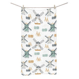windmill pattern Bath Towel