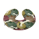 Japanese cranes flying forest dot pattern U-Shaped Travel Neck Pillow