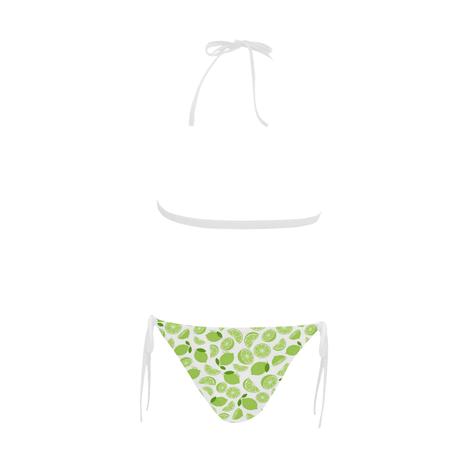 Lime design pattern Sexy Bikinis Two-Piece Swimsuits