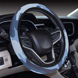 Blue camouflage pattern Car Steering Wheel Cover