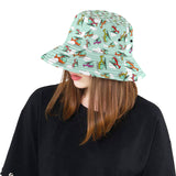 Helicopter design pattern Unisex Bucket Hat
