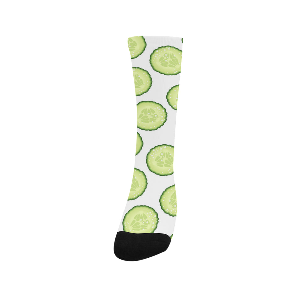 Cucumber slices pattern Crew Socks