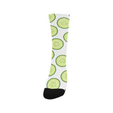 Cucumber slices pattern Crew Socks