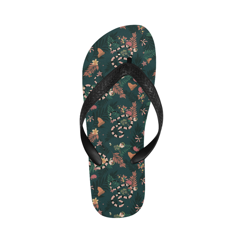 Snake forest pattern Unisex Flip Flops