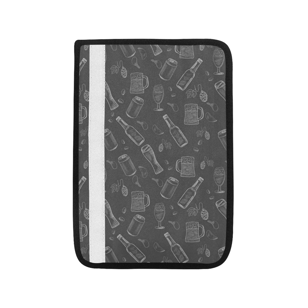 Beer hand drawn pattern Car Seat Belt Cover