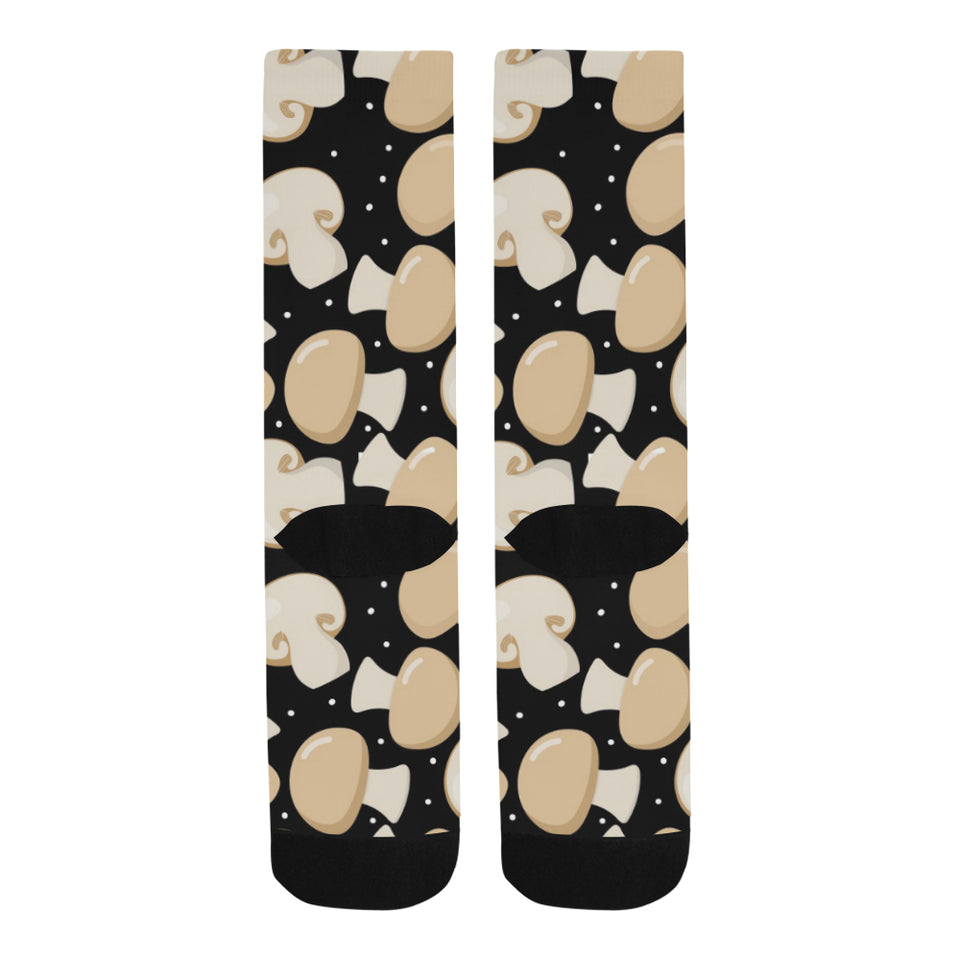 Champignon mushroom pattern Crew Socks