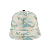 Bonsai bamboo stork japanese pattern cream theme All Over Print Snapback Cap