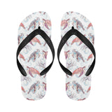 Watercolor sea turtle jellyfish pattern Unisex Flip Flops