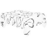 Garlic pattern black white Tablecloth