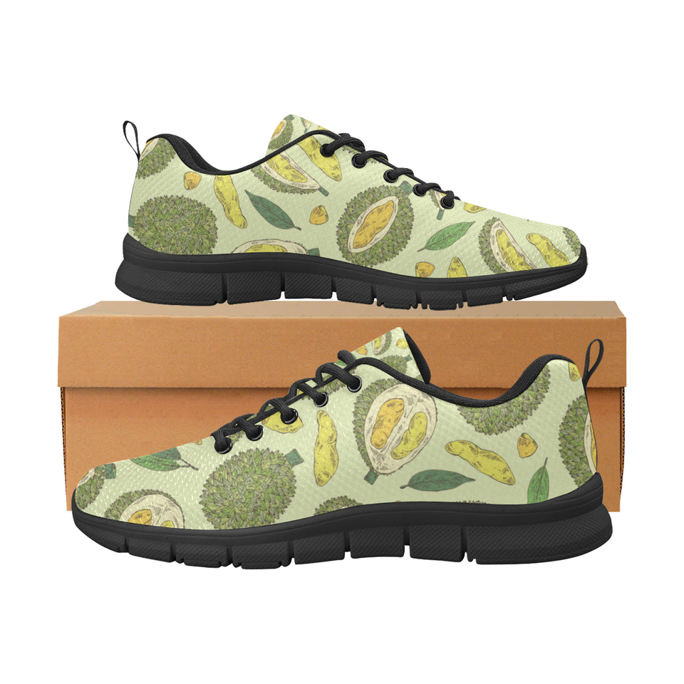 Durian leaves pattern background Men's Sneaker Shoes
