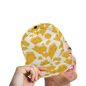 Cheese slice pattern All Over Print Snapback Cap