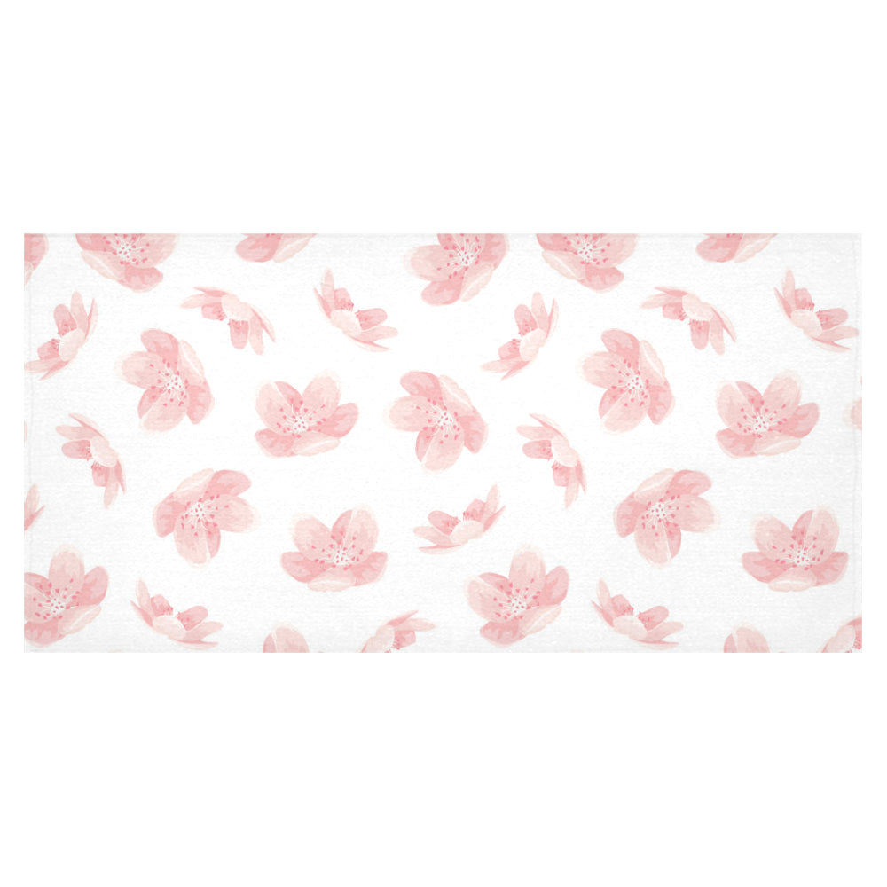 Pink sakura cherry blossom pattern Tablecloth
