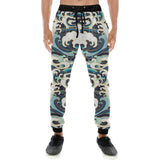 Japanese wave pattern Unisex Casual Sweatpants