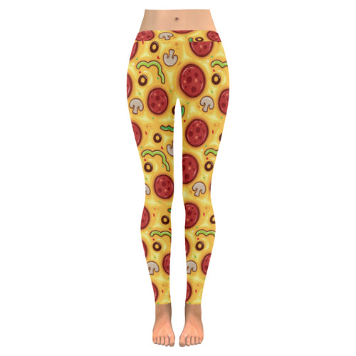 Pizza texture pattern Women's Legging Fulfilled In US