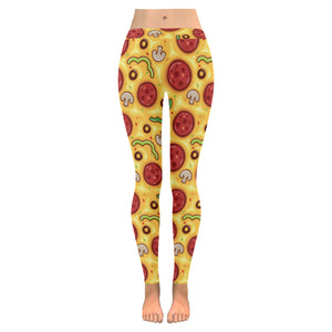 Pizza texture pattern Women's Legging Fulfilled In US