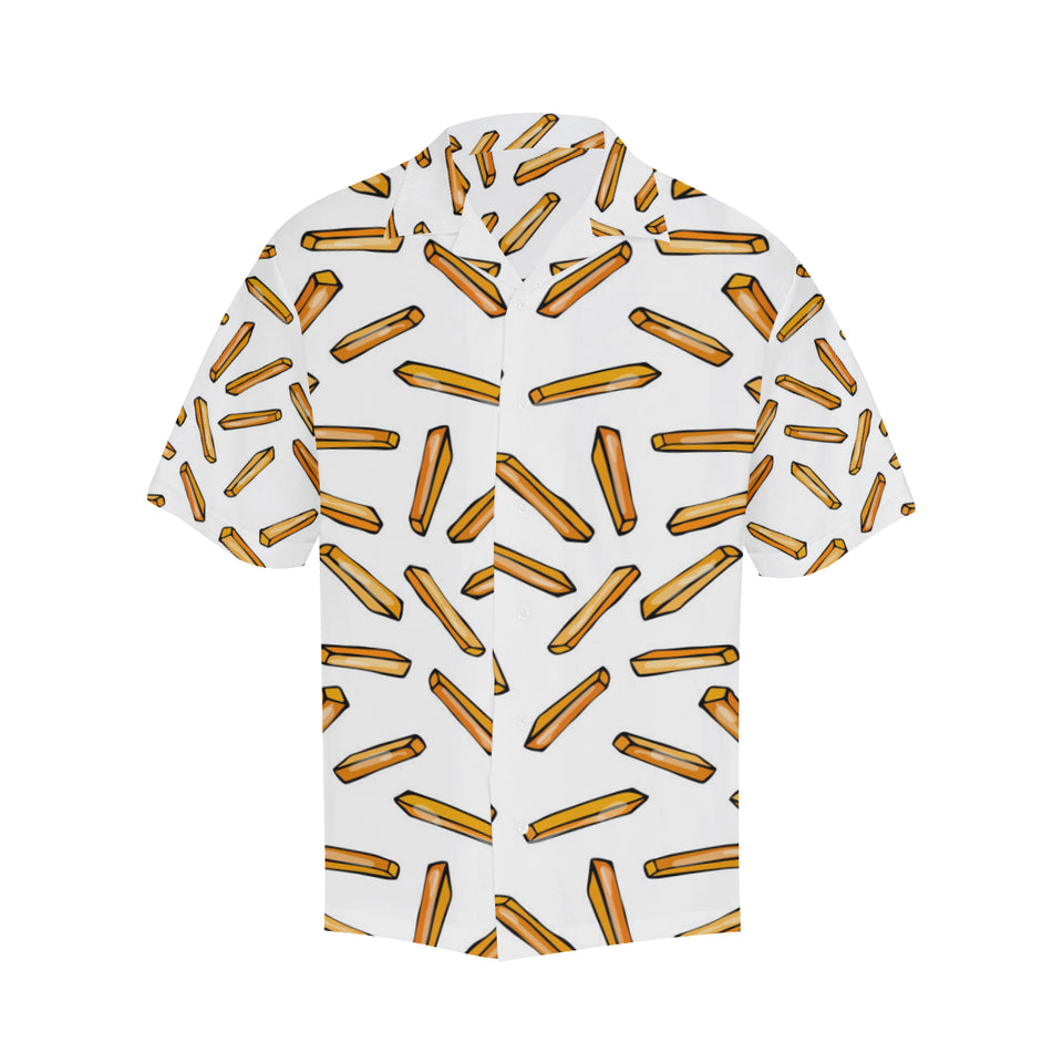 French fries potato pattern Men's All Over Print Hawaiian Shirt