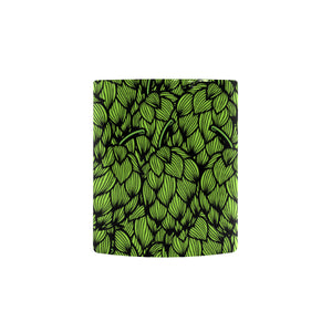 Green hop pattern Morphing Mug Heat Changing Mug