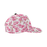 pink purple orchid pattern background All Over Print Snapback Cap