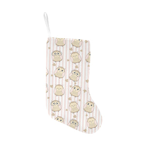 cute owl leaf Christmas Stocking