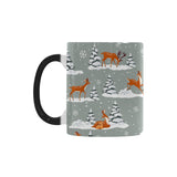 Beautiful deers Winter Christmas Morphing Mug Heat Changing Mug