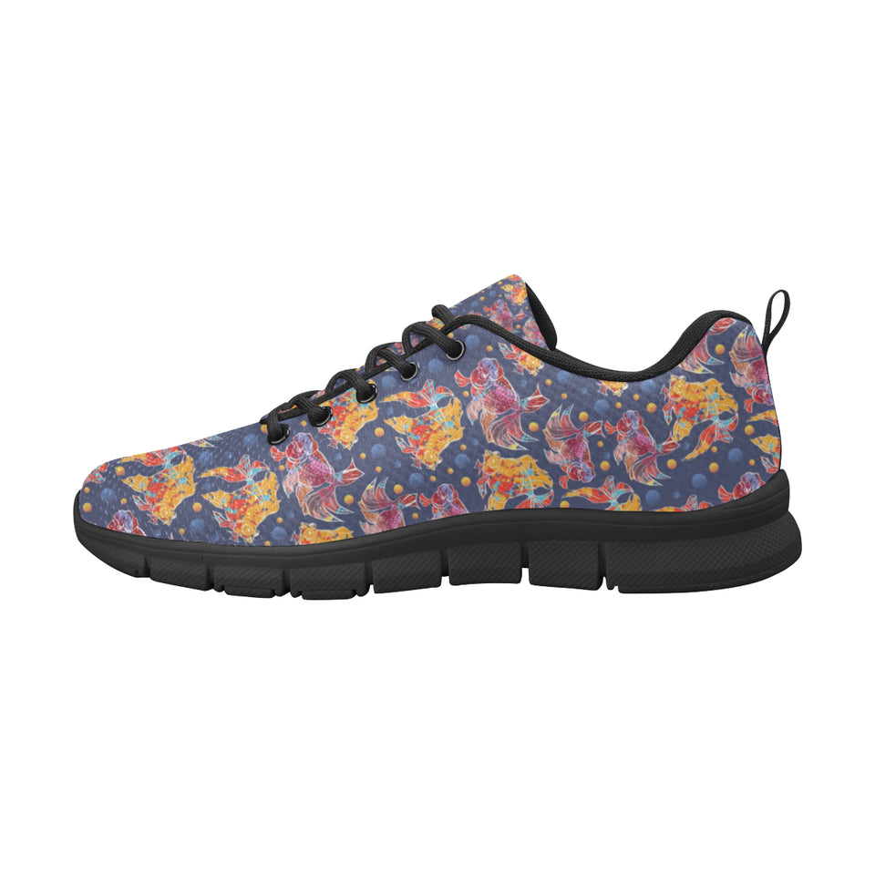 Goldfish Pattern Print Design 05 Women's Sneaker Shoes